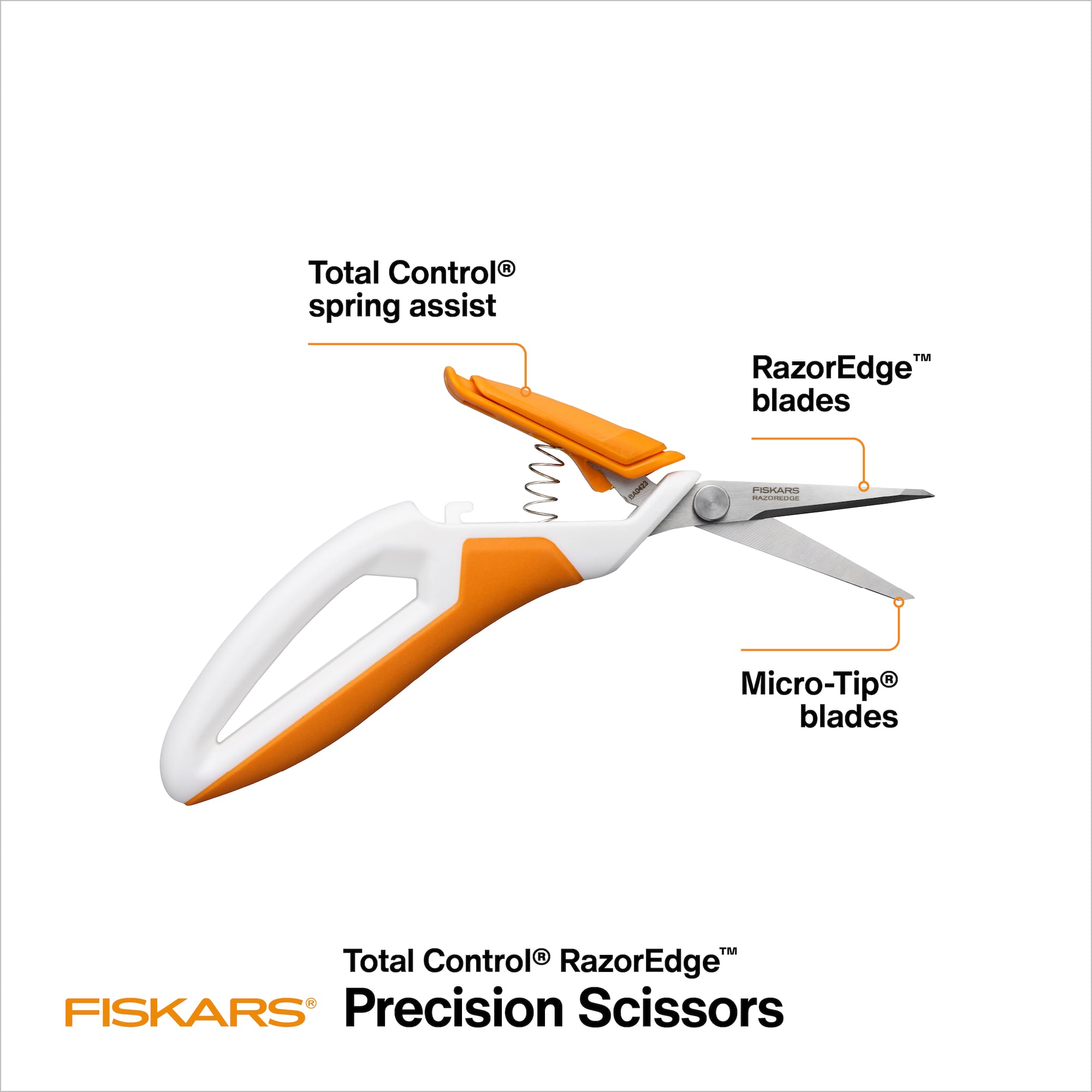 Fiskars® Total Control® RazerEdge™ Scissors